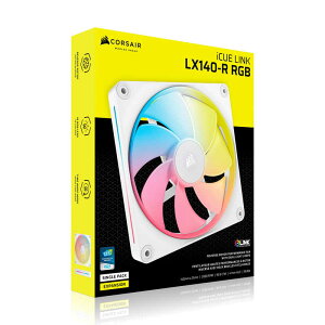 RZA@CORSAIR@iCUE LINK LX140-R RGB WHITE Single Reverse Fan Expansion@CO-9051055-WW
