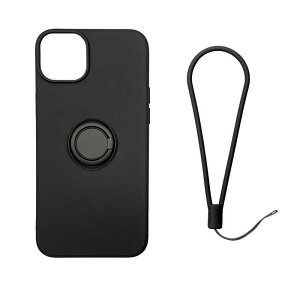 ROYALMONSTER�@iPhone 14Plus �p�V���R�����P�[�X(�����O�t�E�u���b�N) Royal Monster(���C���������X�^�[)�@RM-14PLSili-BK