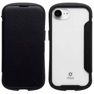 HAMEE@iPhone 16e iFace Reflection _CA[ |J[{l[g NAP[X iFace ubN@41-988657