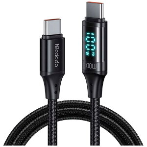 MCDODO@Digital HD Type-c to Type-c 100W Data Cable 1.2m Mcdodo Black@BLMDCA06