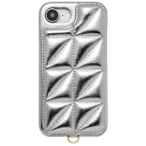 CCC�t�����e�B�A�@iPhone 16e Triangle Puffy Case for iPhone SE2025 �V���o�[�@UNI-CSIP25S-2TPSV