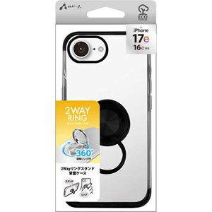 �G�A�[�W�F�C�@iPhone 16e �����O�X�^���h�P�[�XBK�@AC-SE25-MR BK