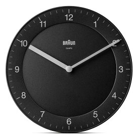 ブラウン　BRAUN　BRAUN WALL CLOCK WHITE (ブラウン アナログ掛け時計 ブラック 直径20mm)　BC06B