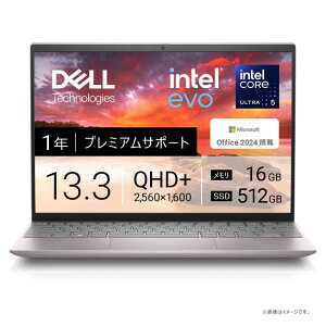 DELL�@�f���@�m�[�g�p�\�R�� Inspiron 13 5330 [ 13.3�^ / Win11 Home / Core Ultra 5 / ������16GB / SSD512GB ] ���C�g�s���N�@MI563-FHHBCP