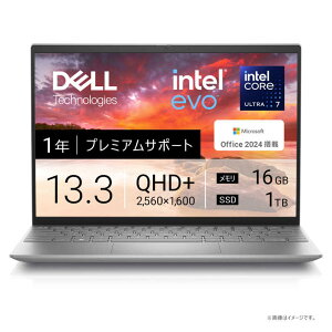 DELL�@�f���@�m�[�g�p�\�R�� Inspiron 13 5330 [ 13.3�^ / Win11 Home / Core Ultra 7 / ������16GB / SSD1TB ] �v���`�i�V���o�[�@MI583-FHHBCS