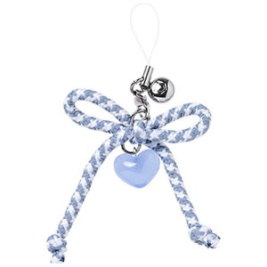 HAMEE iFace Phoneチャーム リボン結び/パステルブルー 41-987568