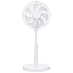 ユアサ 扇風機 DCモーター搭載 (省エネタイプ) 自動首振り機能あり 30cm リモコン付き ホワイト YKT-D3423GFR-W