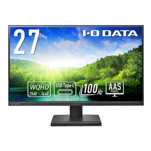 IO�f�[�^�@5�N�ۏ�USBType-C���ځ�WQHD 100Hz�t�� �m27�^ /WQHD(2560×1440) /���C�h�n �u���b�N�@LCD-CQ270SAX