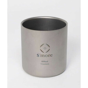 SMORE@Titanium Double Cup 600 d\ `^Jbv(600mL) SMOrsUT001DCa600slv@SMOrsUT001DCa600slv