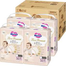 花王　(ケース販売) メリーズ ファーストプレミアム パンツ Mサイズ (6-11kg) 46枚×4パック (計184枚)
