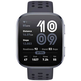 アマズフィット　スマートウォッチ Bip6 ブラック　sp170074-C01