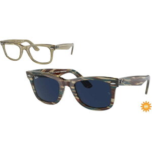 ���C�o���@ORIGINAL WAYFARER CHANGE TRANSITIONS(Low Bridge Fit) RB2140F 1387GG 52mm �t�H�g�N���~�b�N�X�g���C�v�O���[/�N���A�u���[����
