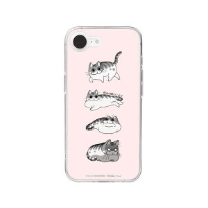 ROA�@iPhone 16e �\�t�g�N���A�P�[�X ��͔L�Ƃ������� abbi FRIENDS �L�����K(�p�^�[��) �L�����K�i�p�^�[���j�@ABF27559I16E