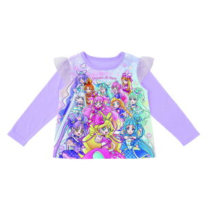 バンダイ BANDAI 光る!2TOPSニットパジャマ プリキュアオールスターズ ラベンダー 110cm