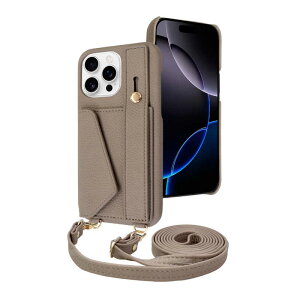 shizukawill�@iPhone16 Pro Max �P�[�X �J�o�[ �V�����_�[�P�[�X �A�C�t�@���f5 �X�g���[�g���[�h �O���[�u���E���@APIP16PMIF51BR