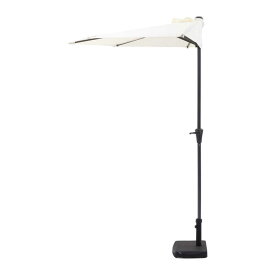 不二貿易　半円パラソル アイボリー　37854