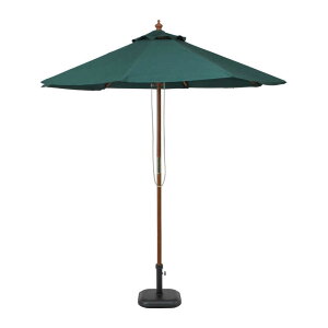 不二貿易 木製パラソルII直径210 (グリーン) 210GR 38696