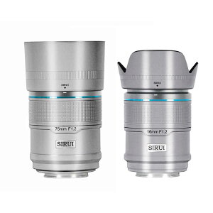 SIRUI�@�I�[�g�t�H�[�J�X�����Y F1.2 APS-C 2�{�Z�b�g(16/75mm) E/�V���o�[ �m�\�j�[E / �P�œ_�����Y�n �V���o�[�@AS-2S-ES-JP