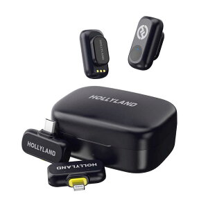 HOLLYLAND LARK A1 Combo(スペースグレー、USB-Cレシーバー+Lightningレシーバー+充電ケース付)ワイヤレスマイク LARK-A1-Combo