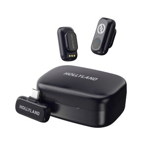 HOLLYLAND LARK A1 Duo(スペースグレー、USB-Cレシーバー+充電ケース付)ワイヤレスマイク LARK-A1-Duo