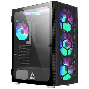 MONTECH�@PC�P�[�X X3 GLASS �u���b�N�@X3 GLASS -B