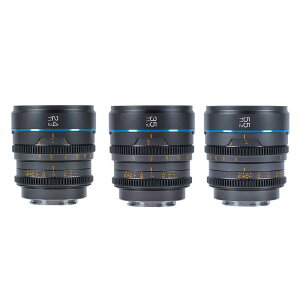 SIRUI�@�V�l�}�����Y T1.2 APS-C/S35 3�{�Z�b�g(24/35/55mm) L/�O���[ �m���C�JL / �P�œ_�����Y�n�@MS-3SLG-JP