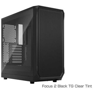 FRACTALDESIGN@PCP[XmATX/microATX/Mini-ITXnFocus 2 Black TG Clear Tint@FD-C-FOC2A-01