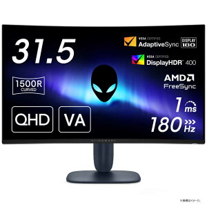DELL@f@Q[~OtfBXvC Alienware/VA/180/1ms/ m31.5^ / WQHD(2560×1440) / Ch / Ȗʌ^n ubN@AW3225DM-R