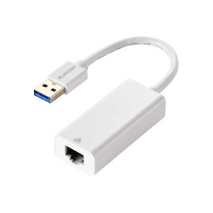 �G���R���@ELECOM�@�L��LAN�A�_�v�^�[ USB-A 1000Mbps �����ʐM USB3.2 Gen1 ( Windows 11 10 Mac Nintendo Switch �Ή� ) �ϊ��A�_�v�^ �z���C�g�@EDC-GUA3V3-W