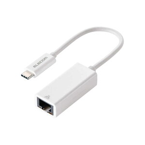 �G���R���@ELECOM�@�L��LAN�A�_�v�^�[ USB-C 1000Mbps �����ʐM USB3.2 Gen1 ( Windows 11 10 Mac iPad Nintendo Switch �Ή� ) �ϊ��A�_�v�^ �z���C�g�@EDC-GUC3V3-W
