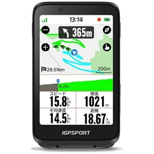 IGPSPORT@]ԗp SirQ[V TCNRs[^[ 3.5C`^b`XN[ GPS iClimb proΉ IPX7 ubN@Binavi_black