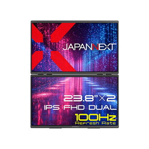 JAPANNEXT�@�f���A�����o�C�����j�^�[ miniHDMI USB Type-C 3��ʊg�� �ڑ��\��(����32�C���`) �ő�45W���d (2�N�ۏ�) �m23.8�^ / �t��HD(1920×1080) / ���C�h�n�@JN-DMD-IPS238F-C4