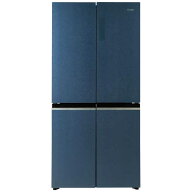 ハイアール　冷蔵庫 4ドア 470L フレンチドア(観音開き) 幅83cm ブルーイッシュグレー　JR-GX47B-H（標準…