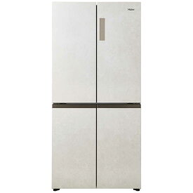 ハイアール　冷蔵庫 4ドア 470L フレンチドア(観音開き) 幅83cm サンドホワイト　JR-GX47B-W（標準設置無料）