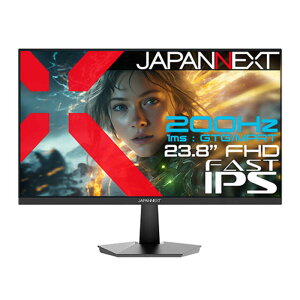 JAPANNEXT@Q[~Oj^[ FAST IPSpl 200Hz/1ms(GTGFOD/MPRT)Ή HDMI DP HDR (2Nۏ) m23.8^ / tHD(1920×1080) / Chn@JN-IPS238G200F2