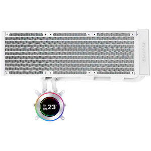 LIANLI�@HydroShift II LCD-C 360N White�@LL-HS2-LCD-360-N-WT