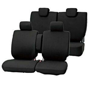 BONFORM 4055-62BK シートカバー カラードカバー 軽自動車用 ワゴンフリー 軽ベンチフルセット カラー:ブラック 405562BKブラック