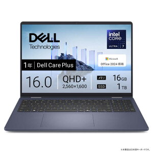 DELL@f@m[gp\R Dell 16 Plus 2in1 [ 16^ / Win11 Home Copilot{PC / Core Ultra 7 / 16GB / SSD1TB / Office ] ~bhiCgu[@CCL76P-FNHBC