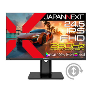 JAPANNEXT�@IPS �Q�[�~���O���j�^�[ HDMI DisplayPort USB-C HDR400���� PS5 �������� �s�{�b�g(�c��]) (2�N�ۏ�) �m24.5�^/�t��HD(1920×1080)/���C�h�n�@JN-IPS245G280F-HSPC6