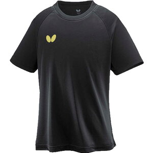バタフライ 卓球用品 Butterfly ユニセックス ウィンロゴ・TシャツII ブラック/ゴールド SS 46420