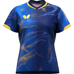 バタフライ 卓球用品 Butterfly レディース エリスター12・シャツ・レディース ダークブルー XO 47149