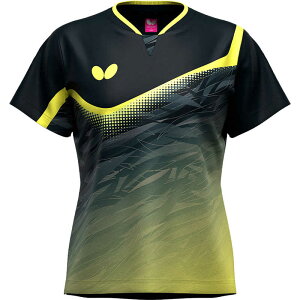 バタフライ 卓球用品 Butterfly レディース ラウリー・シャツ・レディース ブラック XO 47169