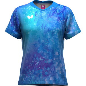 バタフライ 卓球用品 Butterfly レディース ルイネス・シャツ ブルー M 47199