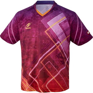 ニッタク 卓球用品 Nittaku ユニセックス ブライトネオンシャツ パープル XO NW2212