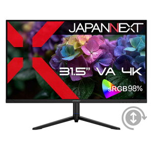 JAPANNEXT@VApl tj^[ HDMI DisplayPort sRGBF98 HDR PIP/PBP  s{bg 2Nۏ [ 31.5^ / 4K(3840×2160) / Ch ]@JN-V3152UHDR-HSP-G