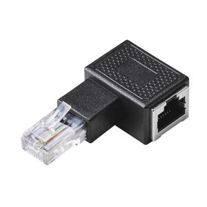 �G���R���@ELECOM�@RJ45���p�R�l�N�^ Cat5e�Ή� L�� �����L UTP�@LD-RJ45U5ELLBK