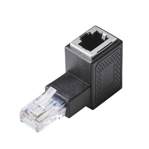 �G���R���@ELECOM�@RJ45���p�R�l�N�^ Cat5e�Ή� L�� ����L UTP�@LD-RJ45U5ELUBK