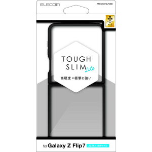 GR@ELECOM@Galaxy Z Flip7 ( SC-55F ) P[X nCubh Jo[ Ռz y ^ Jی TOUGH SLIM LITE@PM-G255TSLFCBK