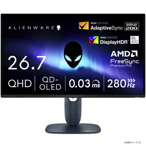 DELL@f@Alienware/QD-OLED/2560x1440/280/0.03ms/P m26.7^ / WQHD(2560×1440) / Chn ubN@AW2725D-R