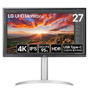 LG@PCj^[ UHD Monitor 4K m27^ / 4K(3840×2160) / Chn zCg@27UP850K-W